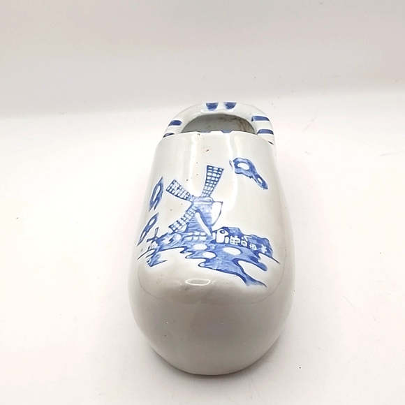 Vintage Delft Blue & White Hand Painted Dutch Shoe - Picture 2 of 7